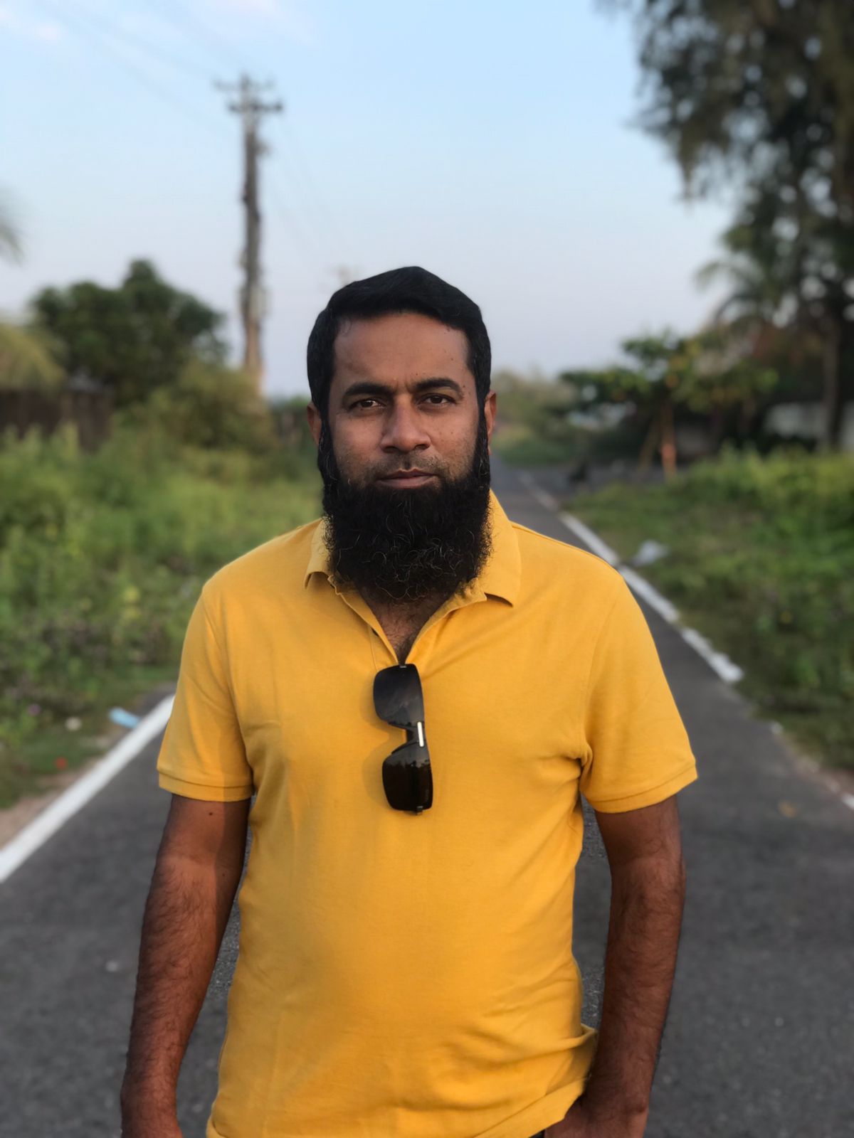 A standing man and managing director of the company